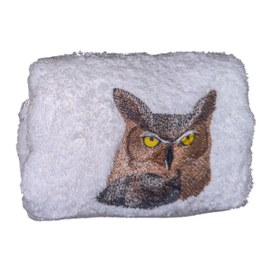 Majestic-Owl-Embroidered-White-Hand-Towel-2.png Majestic Owl Embroidered White Hand Towel